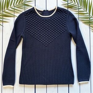 Talbots Petite Textured Knit Sweater – Long Sleeve Pullover | Petite Small